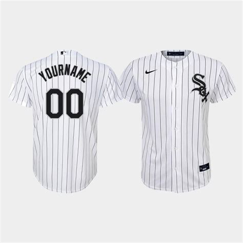 Youth Chicago White Sox Custom 00 White Home Jersey - Bluefink