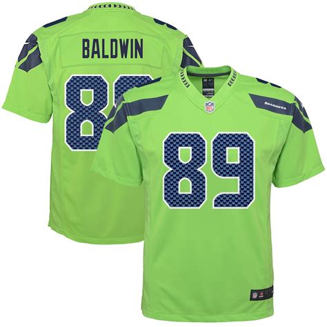 Nike Doug Baldwin Seattle Seahawks Youth Green Color Rush Game Jersey