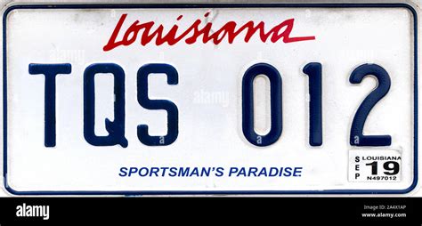 License plate louisiana hi-res stock photography and images - Alamy