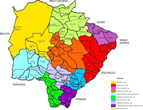 Mapas do Estado do Mato Grosso do Sul