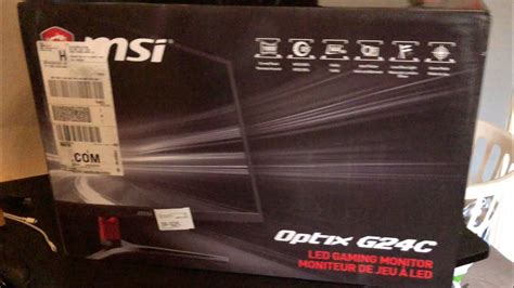 MSI Optix G24C Unboxing and Review!! - YouTube