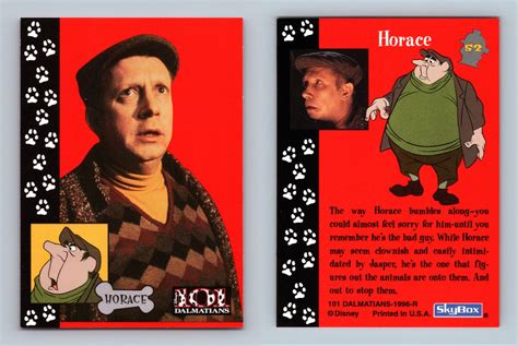 Horace #52 Disney 101 Dalmatians 1996 Skybox Trading Card