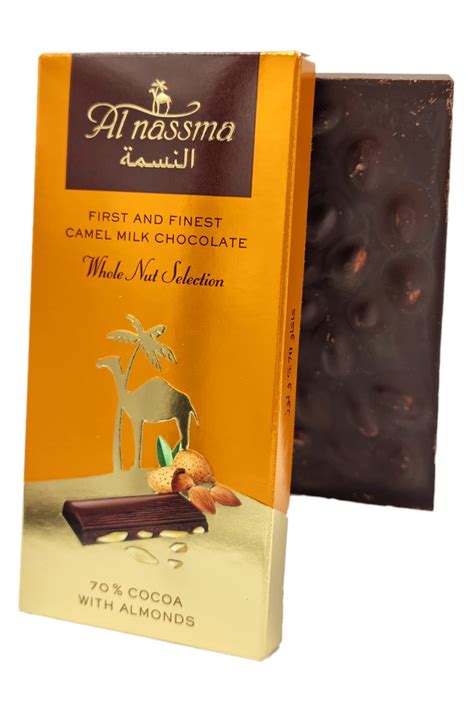 Buy Al NassmaWhole Nut Camel Milk Chocolate Bars (Dark Chocolate ...