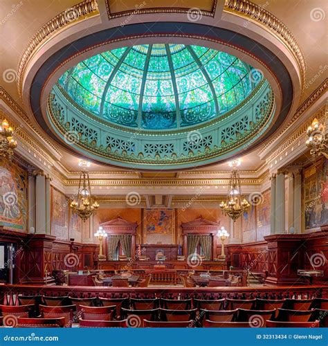 Pennsylvania State Supreme Court Chamber Stock Photo - Image of court, building: 32313434