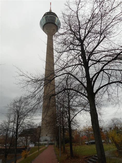 Rhine Tower (Rheinturm) Dusseldorf, Germany. 240.5 metres high ...