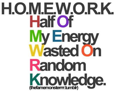 Homework Quotes. QuotesGram