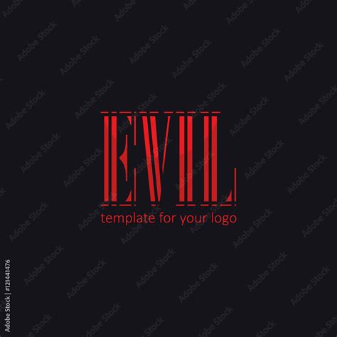 Evil. Logo Icon Design Template Elements. Concept For Your Logo. Vector ...