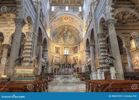 Pisa Cathedral Interior, Italy Stock Photo - Image of mary, archbishop: 49467232