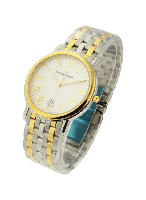 LC1017-SY013-710 Maurice Lacroix Les Classiques Date Men 2 Tone ...