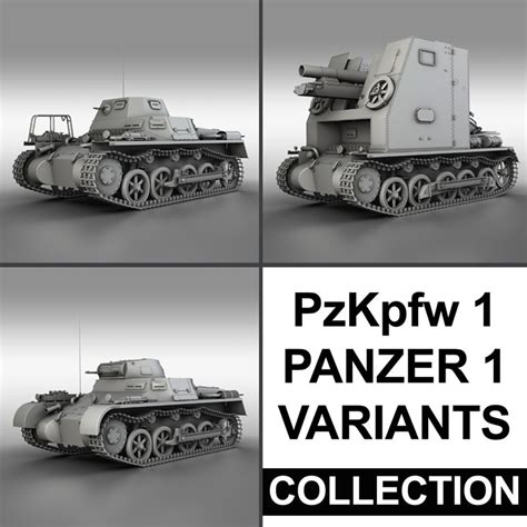 panzerkampfwagen 1 panzer - 3d model