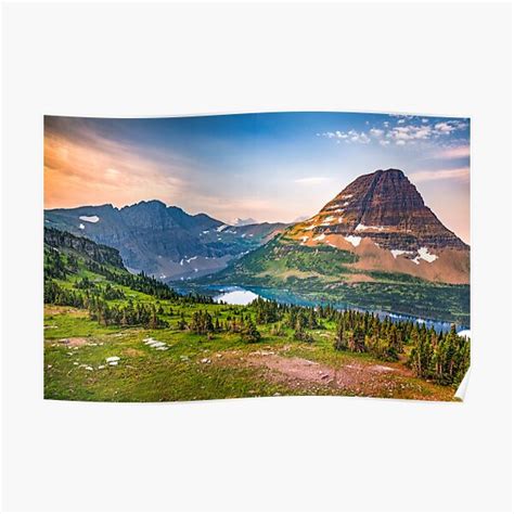 "Hidden Lake Sunrise - Glacier National Park" Poster for Sale by ...