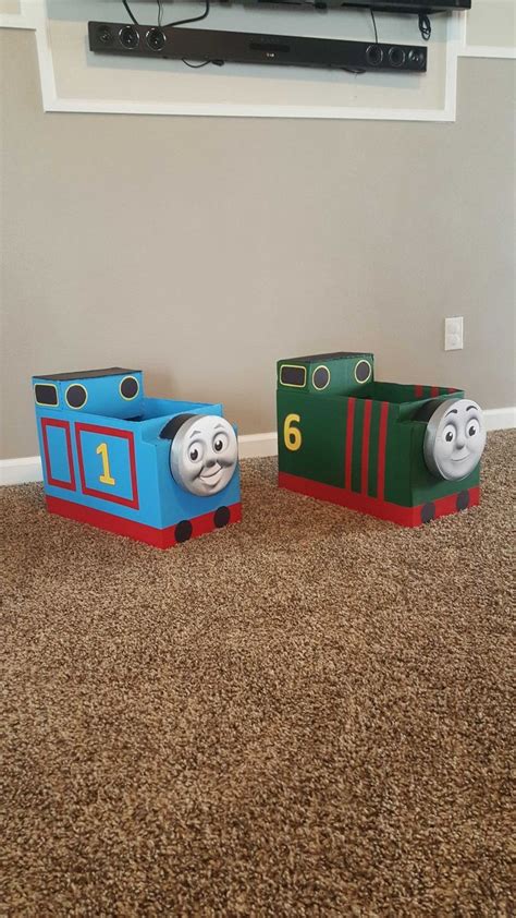 Thomas and Percy Costume | Diy toy box, Thomas, Toy boxes