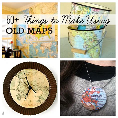 Over 50 DIY Projects Using Old Maps