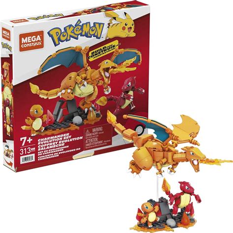 Buy Mega Construx Pokémon Charmander Evolution - Building Set with 300 ...