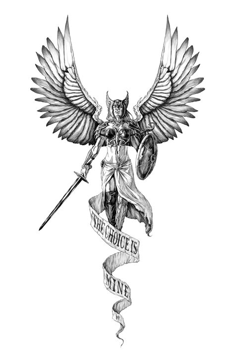 Archangel Warrior Tattoo Designs