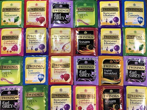 Twinings Tea Refill Box 10 Assorted Flavours, 100 Individually Wrapped Enveloped Tea Bags: black ...