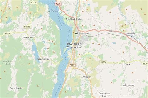 Map of Lake Windermere, Lake District - Visit North West