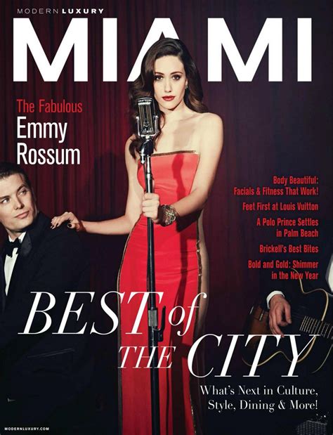 Emmy Rossum - Modern Luxury Miami Magazine - January 2015 Issue ...