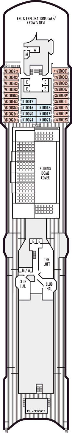 Holland America Westerdam Deck Plans: Ship Layout, Staterooms & Map ...