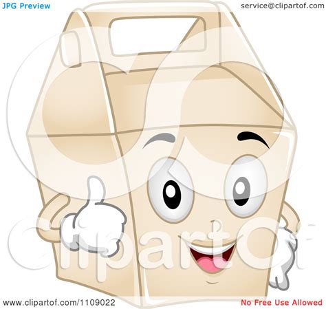 Clipart Food Take Out Box Mascot - Royalty Free Vector Illustration by BNP Design Studio #1109022