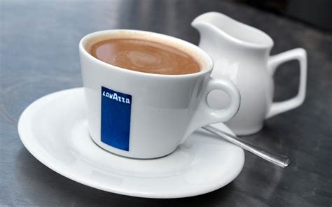 cup of lavazza branded coffee – Le Macaron Brookfield