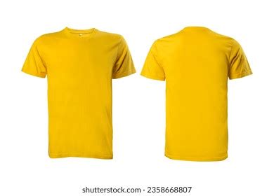 Plain Yellow Tshirt Mockup Template Isolated Foto stock 2358668807 | Shutterstock
