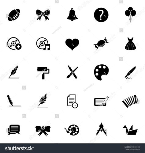 vector art icons. graphic design concept - drawing and painting tools ...