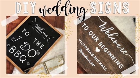 DIY Wedding Signs | DIY Wedding Decoration Ideas - Now And Eternity