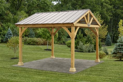 12x12 Backyard Wood Pavilion Kit - YardCraft