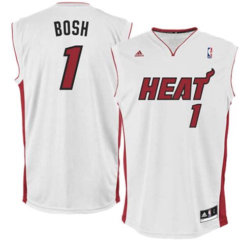 adidas Chris Bosh Miami Heat White Replica Home Jersey