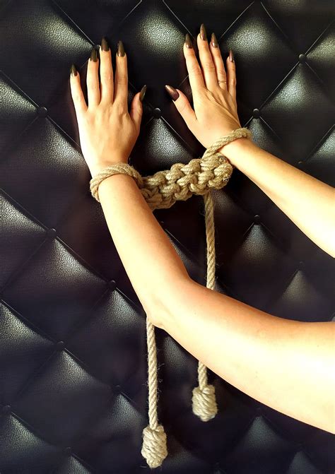 Shibari Jute Rope Handcuffs Bondage BDSM Slave Restraints | Etsy