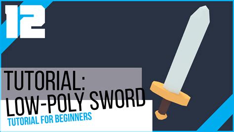 Blender Tutorial: Low Poly Sword (Beginners) - BlenderNation