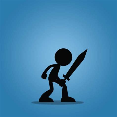 Stick Swordman - 2D Character Sprite - Royalty Free Game Art | Game art, Sprite, Free games