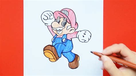 How to draw Mario - Super Mario Brothers - YouTube