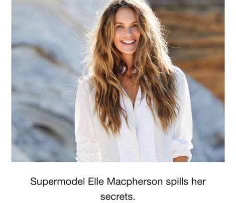 Elle Macpherson Spills Her Beauty Secrets | Elle macpherson, Skin care women, Morning beauty routine