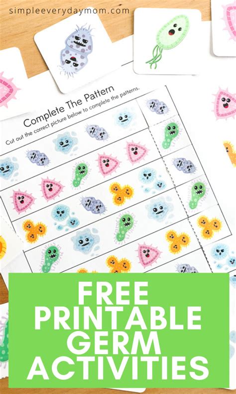 Free Printable Germ Worksheets For Kindergarten | Germs preschool ...