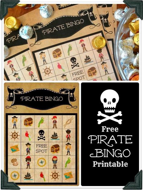 Free Pirate Bingo Printable … (With images) | Pirate activities, Pirate crafts, Bingo printable