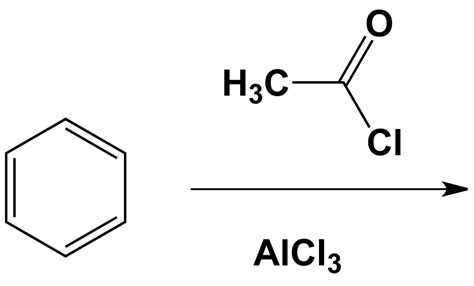 Solved Benzene reacts with acetyl chloride in the presence | Chegg.com