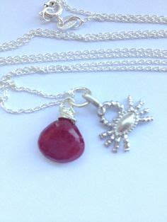 Birthstone Starsign Necklace Ruby or Pearl Cancer by Annyse Ruby Tuesdays, Marketplace ...