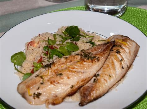 Healthy Pan-Fried Mackerel Fillets with Couscous