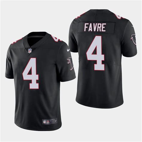 Atlanta Falcons #4 Brett Favre Black Stitched Limited Jersey