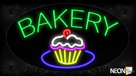 Bakery With Cupcake Neon Sign - NeonSign.com