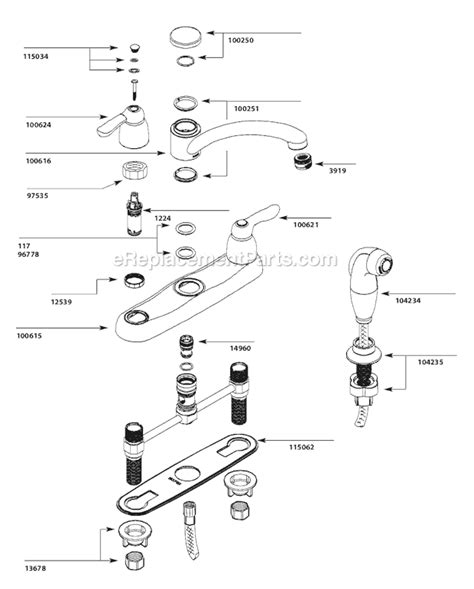 Moen Wetherly Kitchen Faucet Parts Diagram | Webmotor.org