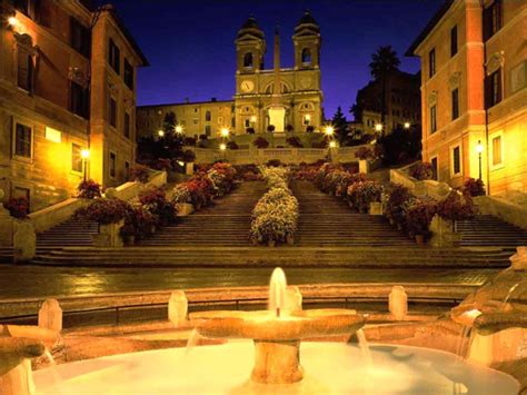 Spanish Steps Rome at Night