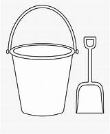 Sand Bucket And Shovel Coloring Page  Pail Craft Free sketch template