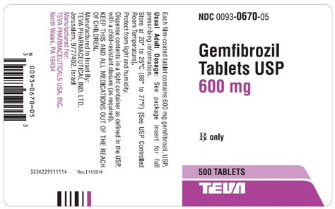 GEMFIBROZIL 600MG - RX Products