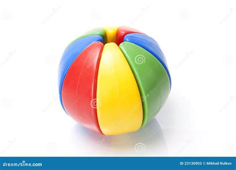 Colour puzzle ball stock image. Image of baby, rainbow - 23130903