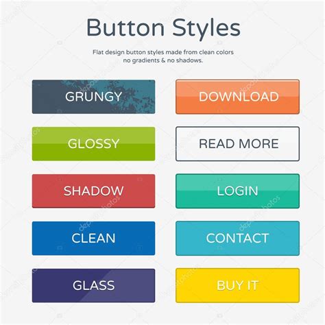 Buttons Styles Stock Vector Image by ©radoma #59003119