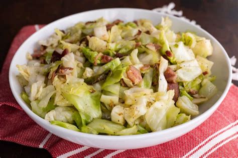 Southern Fried Cabbage with Bacon Recipe | Southern Plate