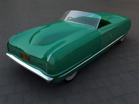 Convertible Vintage Car, Car 3D Model - .3ds, .Vue - 123Free3DModels